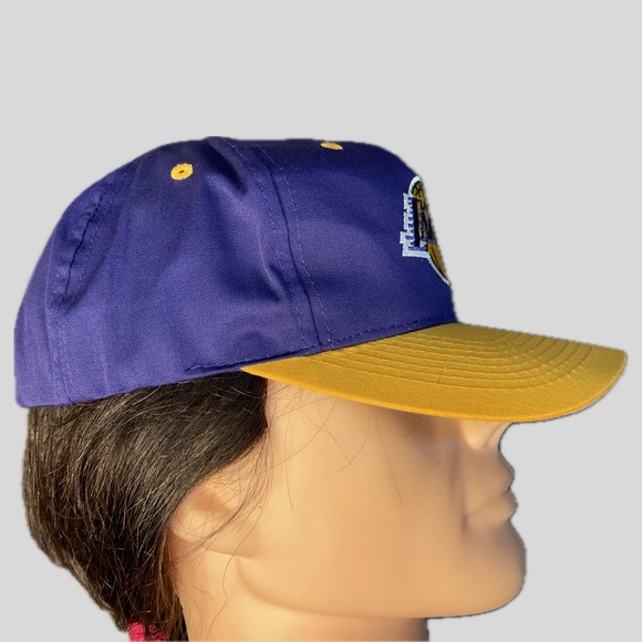 Vintage NWOT Logo Athletic 90's Los Angeles LA Lakers NBA Snapback Cap - Picture 2 of 7
